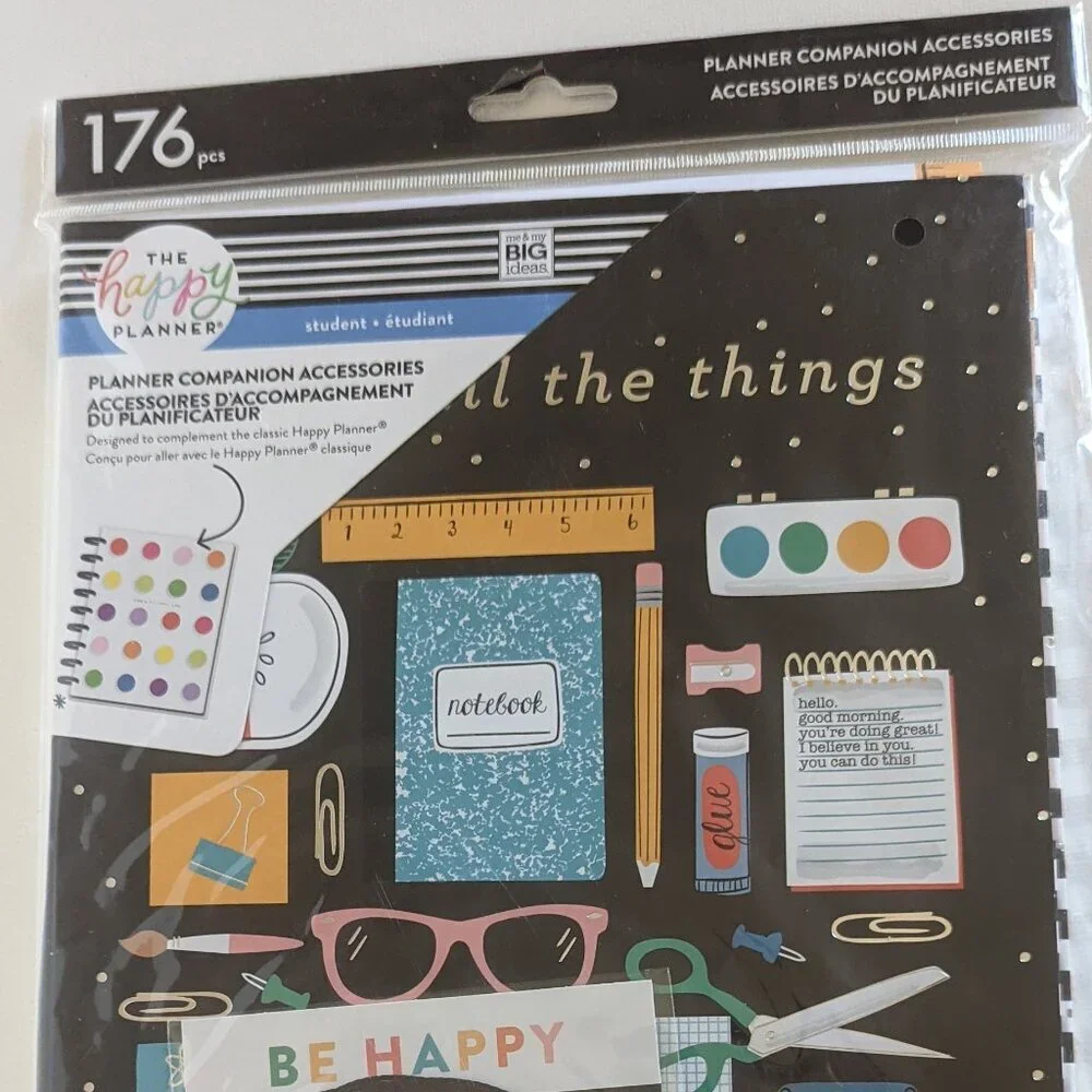 NWT Back to School Happy Planner All the Things 176pc Student Companion Bracelet